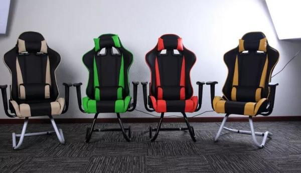 PU Leather Racing China Gaming Chair  with Butterfly mechanism