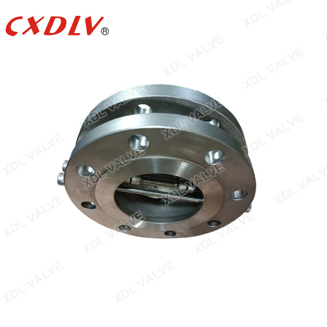 Non Return Valve Stainless Steel Flange Check Valve Dual Plates Swing Check Valve