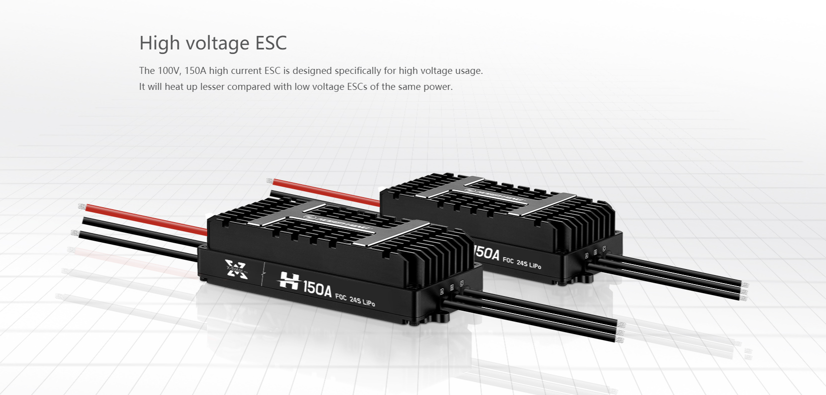 Hobbywing XRotor Pro H150A 24S FOC RTE HW V1 ESC Brushless A Field Oriented Control Drone Esc