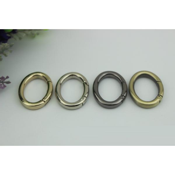 Fashion Strong Zinc Alloy Purse Making Hardware Spring Opening O Rings 29MM For Strap