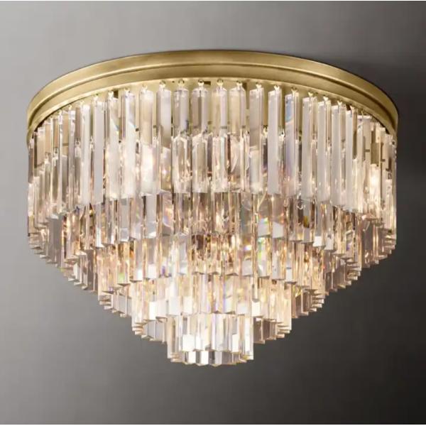E12 / Candelabra Art Crystal Modern Copper Ceiling Light AC 85V-265V (Свет для потолка из меди)