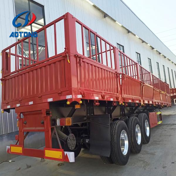 40ft 3-Axle Heavy-Duty Sidewall Semi Trailer for Bulk Cargo