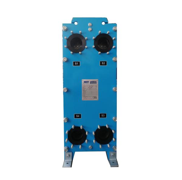 Supply high quality BT series blue color steel carbon frame gasket BEST plate heat exchanger for Swimming Pool