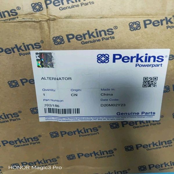 Perkins Engine  Genuine Alternator 702/186 Aluminum Alloy