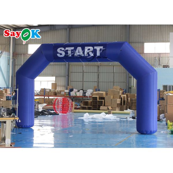 Inflatable Race Arch 210D 6m 20ft Blue Giant Inflatable Arch Start Finish Line
