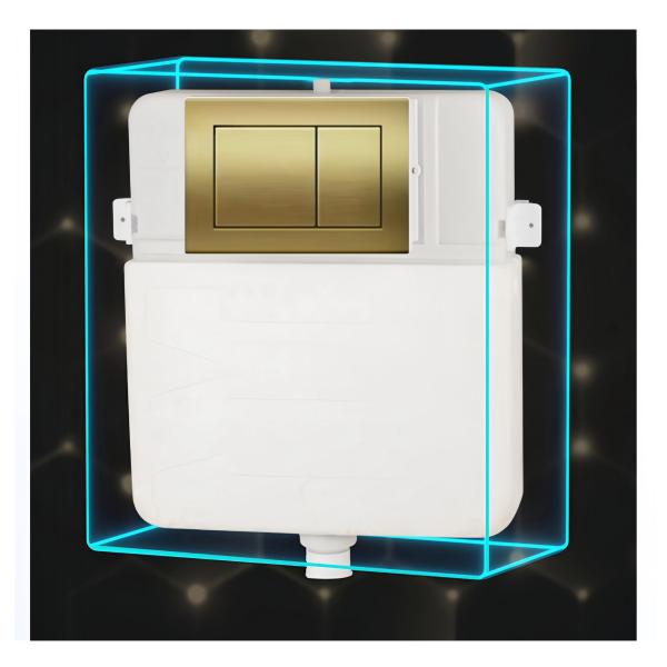 Traditional Style 680x370x830mm One Piece Toilet with Concealed Tank and Auto Open