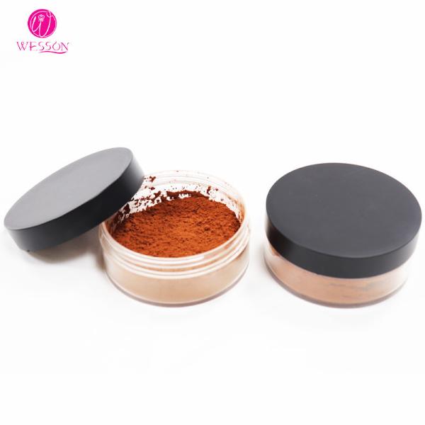 Do pó mineral fraco impermeável da cor 6c da proteção solar cosméticos translúcidos do vegetariano