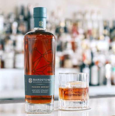 Bouteille vide ovale 900g Flint Glass de Bourbon de place de Bardstown