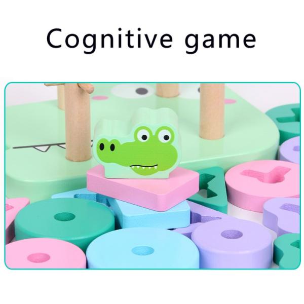 Cognitive Crocodile Bear Shape Early Education Puzzle