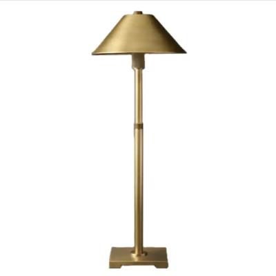 E26 / Candelabra Hardwired Rechargeable Brass Table Lamp Brass LED Desk Lamp