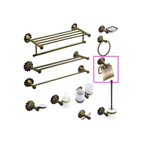 Special Design Bathroom Accessories Antique Toilet Paper Holder Brass Material