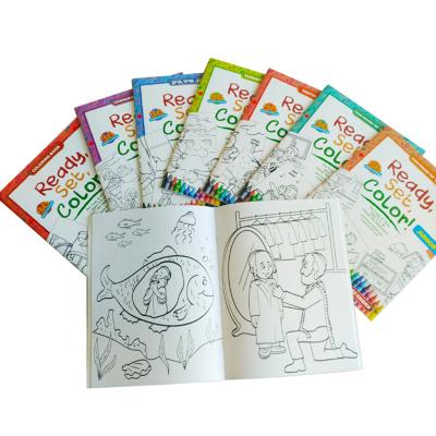 Children Coloring Book Personalised Stationery Gifts A4 / A5 Size Matt Lamination