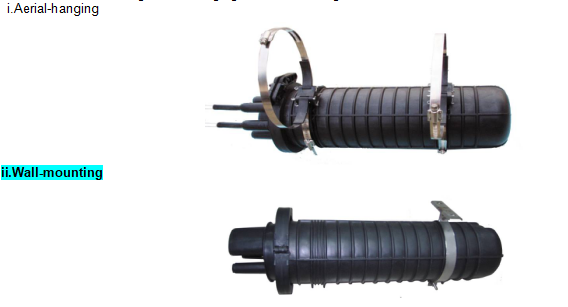 3 In 3 Out Outdoor Dome Type Fiber Optic Splice Enclosure ABS Plastic Material