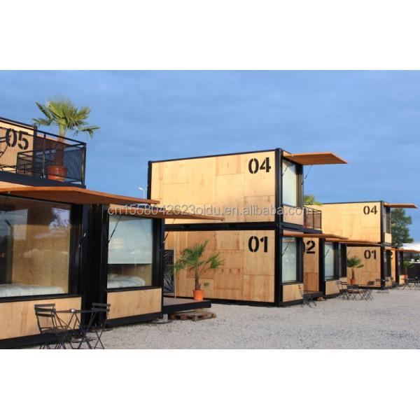Foldable/Extendable/Detachable Commercial Street Container House Restaurant/Clothing Store with Modern Two-Story Design