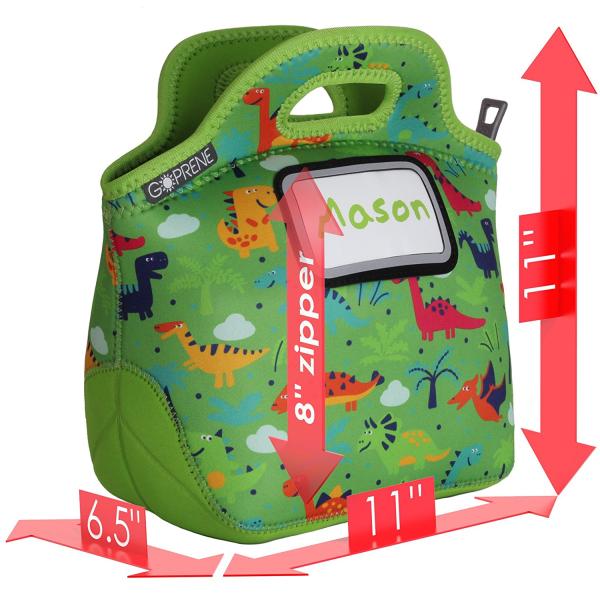 Personalized Lunch Tote,Retro Floral Neoprene Lunch Bag,Custom Name Date Lunch Bag Insulated,Birthday Gift for Mom Women