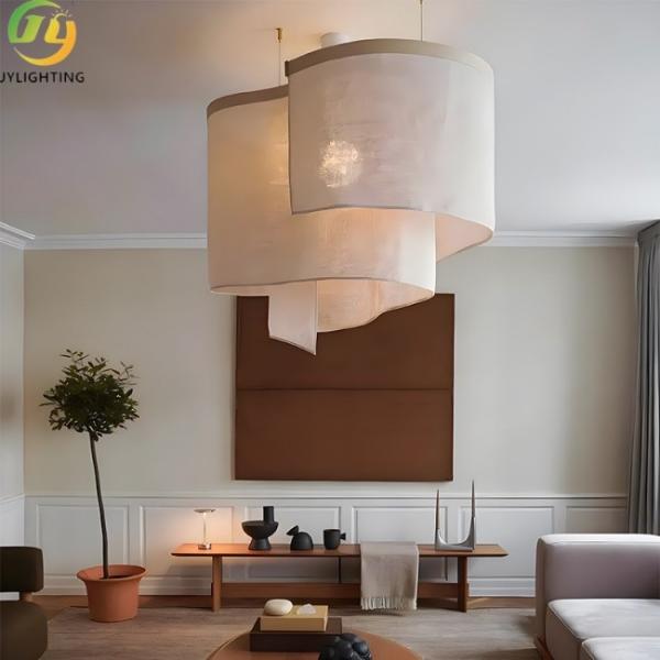 JYLIGHTING Wabi-Sabi Style Fabric Chandelier Modern Pendant Light for Bedrooms and Living Rooms