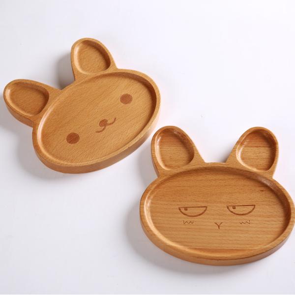 Естественная деревянная сервировка покрывает поднос диска бука 20x20cm Childred деревянный