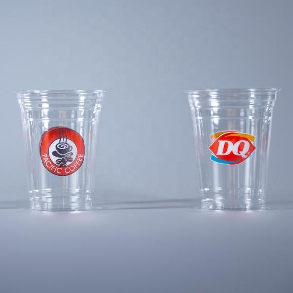 Bubble Tea PET Yogurt Milktea Cups U Shaped Plastic Cup for Coffee Shops Promotion