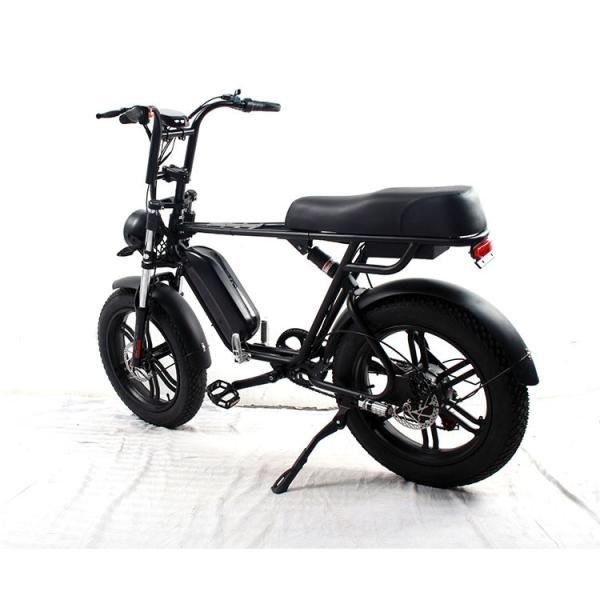 Bicicleta elétrica de motor de eixo traseiro com suspensão completa com 48v 1000w de potência e bateria removível