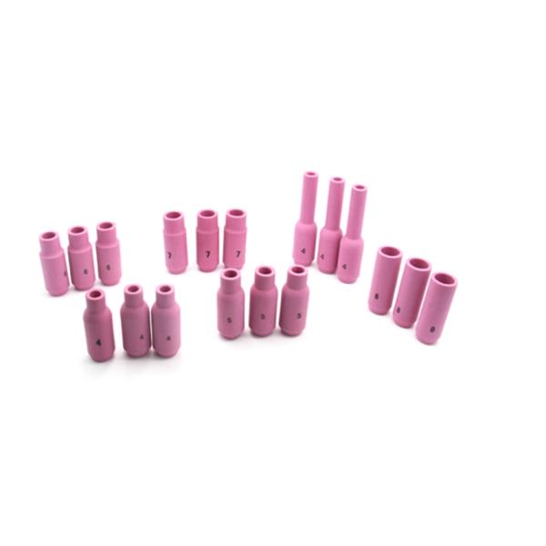 Pink Aluminum Oxide Ceramic Cups Accessories And TIG Argon Welding Torch Nozzle