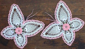 vintage crochet cup mats round motif doilies Crochet Applique headband flowers boutique