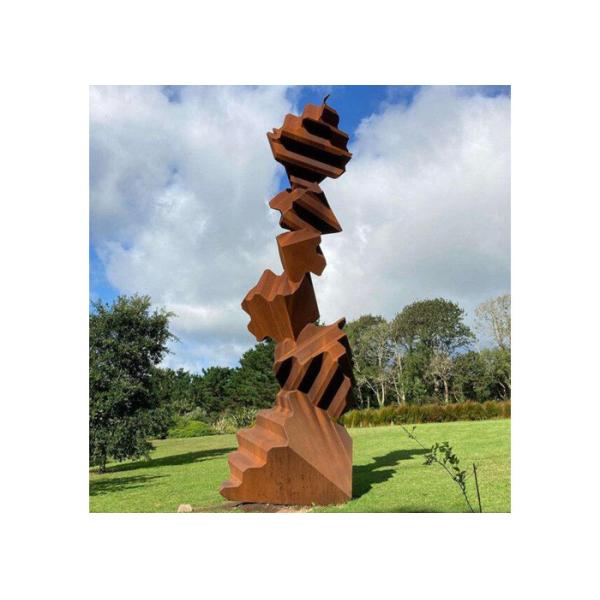 Подгонянная скульптура стога Corten сада искусства металла декоративная стальная