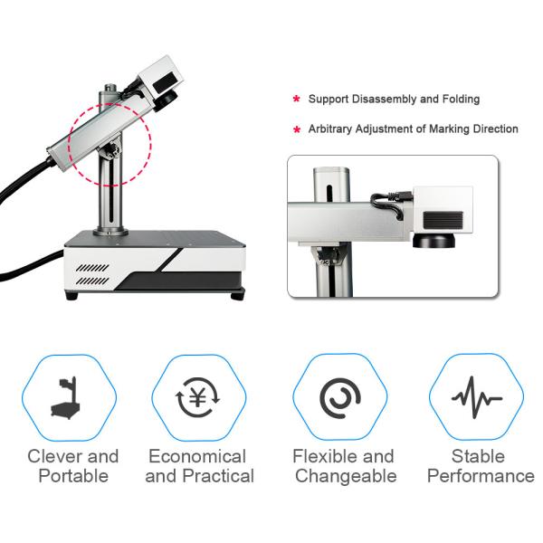 20W 30W 50W Small Desktop Fiber Laser Engraving Machine for Metal Marking
