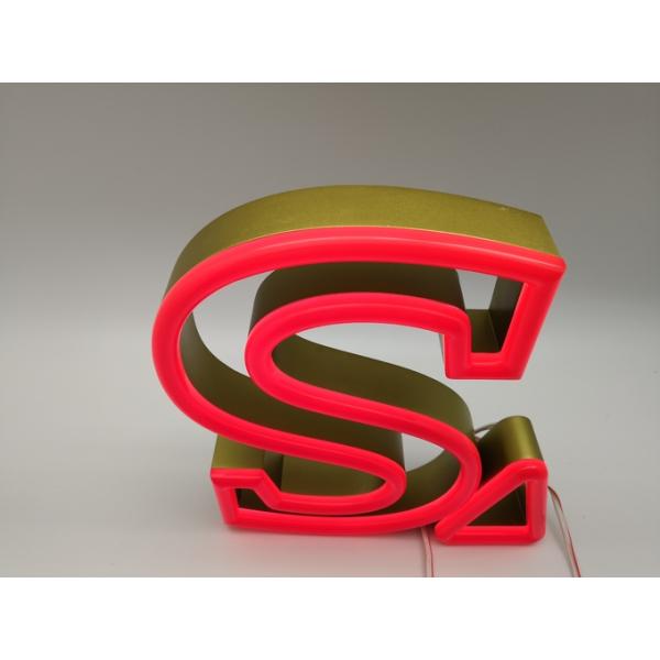 Mall Hanging Neon Channel Letter Signs 26mm Depth 50000 hours Lifetime