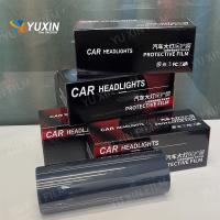 Película de faros delanteros de TPU negro claro para faros traseros, película antiarañazos para lámparas de coche, tamaño personalizado