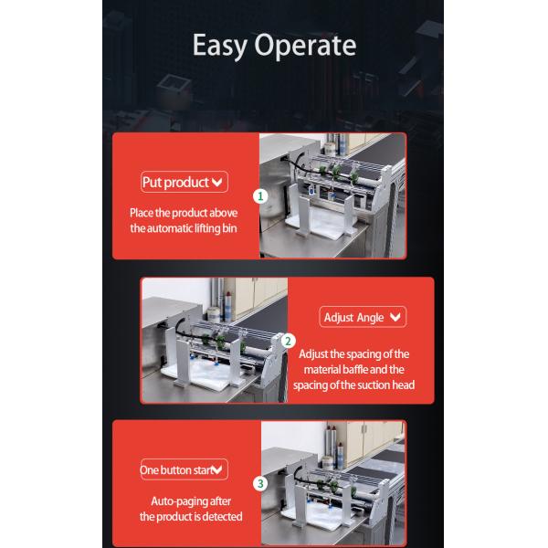 Плоская поверхность пакета аппликатор с пейджинг скорость машины Mylar мешок маркировки 40-120PCS / мин