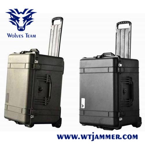 800 Watt Portable High Power Signal Jammer Wireless 200 - 300m Range
