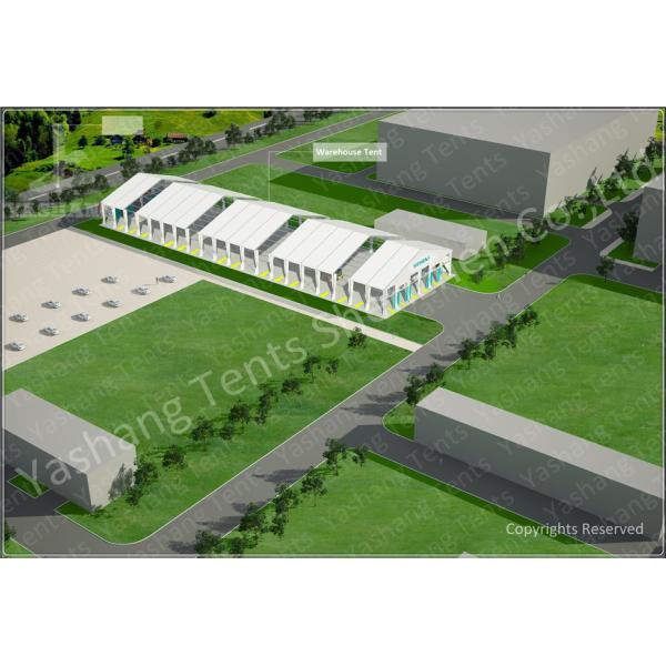 30M Outdoor Warehouse Tents Temporary Storage Structures With Sliding Door