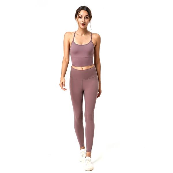 Women Fitness Clothing Yoga Apparel Camisole Lady Cross Back Bra Vest Tank Top Underwear