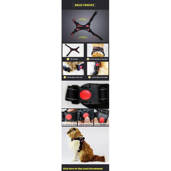 High Quality Big Pet Dog Harness No Pull Reflective Adjustable With Handle Pet Products