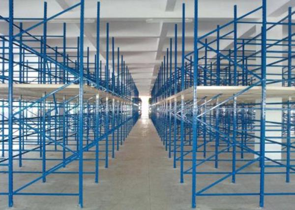 Powder coated Metal Warehouse Storage Racks / garage storage shelves