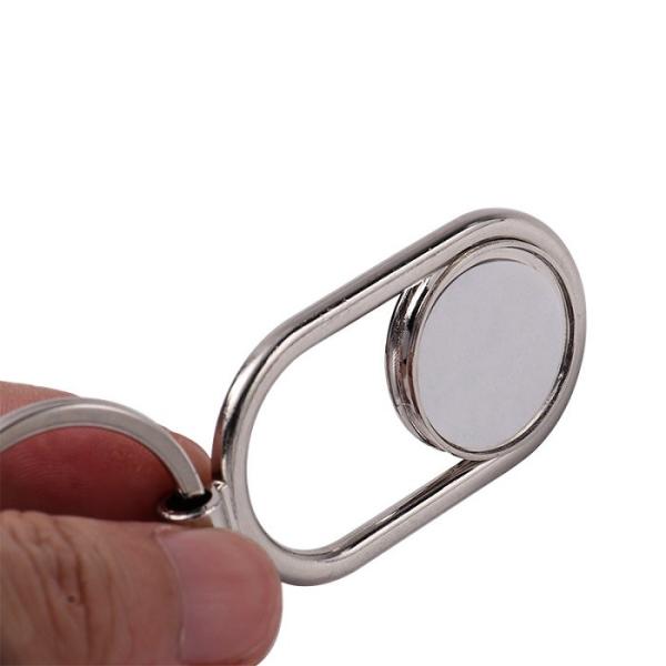 Sublimation Blank Metal Key Holder Movable Core double sided personalized keychain
