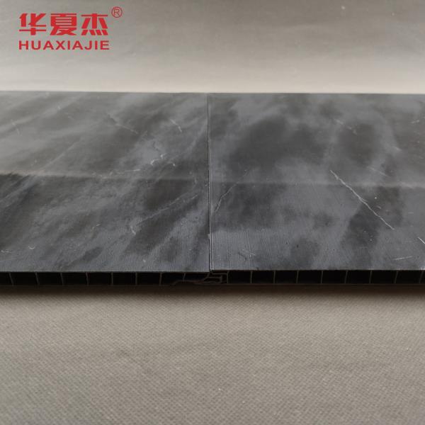 Marble Black PVC Wall Panel Decorative Printing PVC Wall Panel For Office Or Hotel