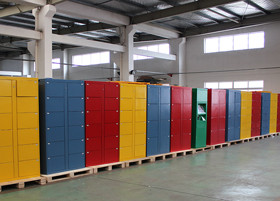 Sistemas de alquiler de los armarios de equipaje del equipaje del código de barras de Pincode para el aeropuerto/el parque/el gimnasio