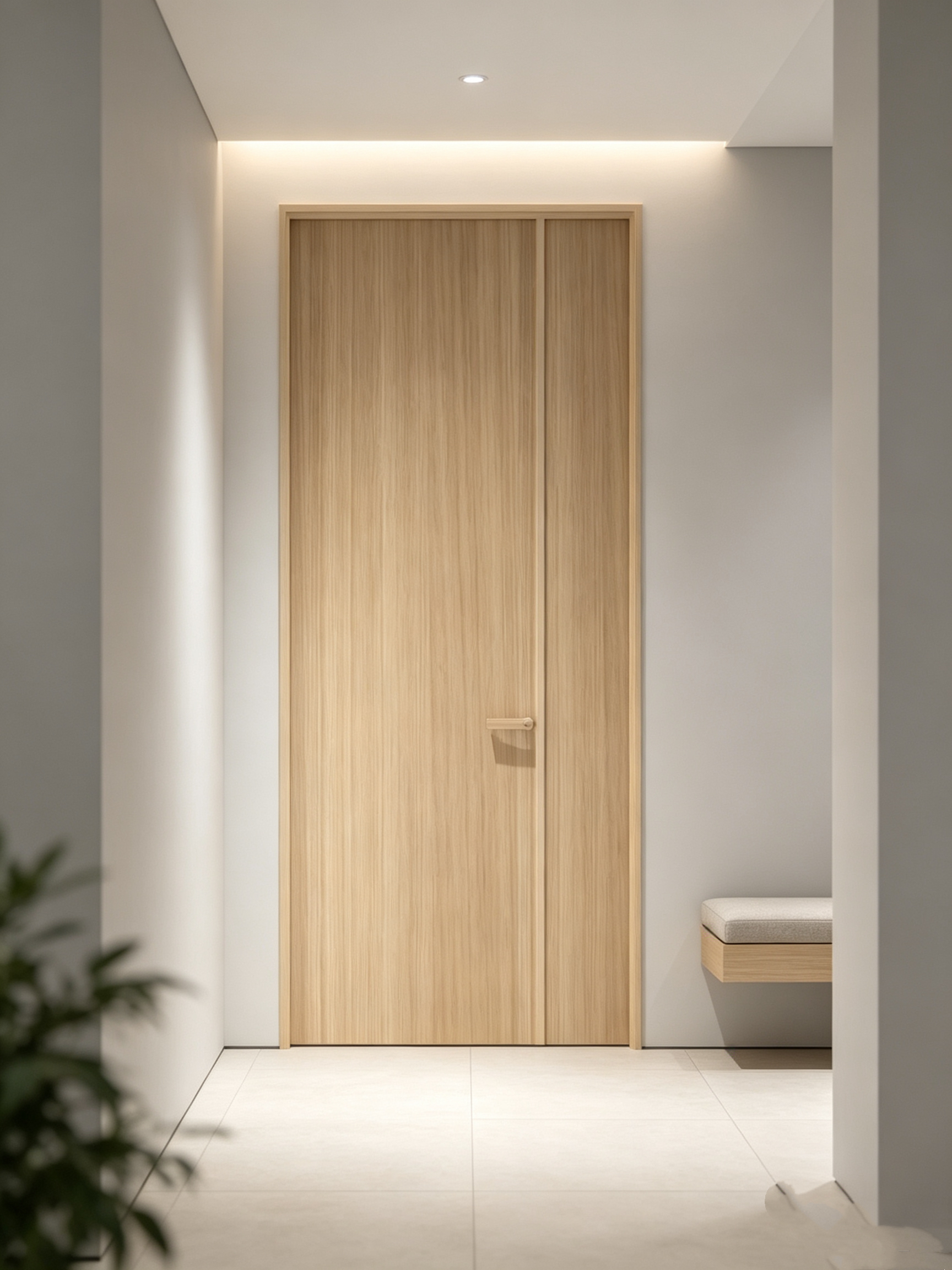 Custom Size T6-T5 Aviation-grade Aluminum Wood Composite Soundproof Interior Door