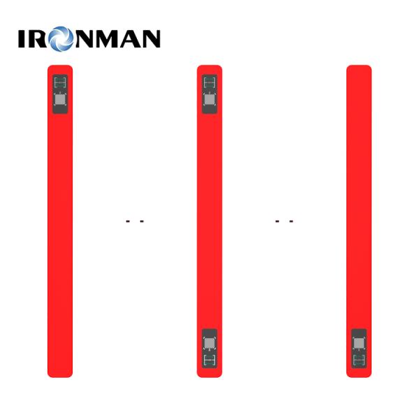 Red Leaf Swing Barrier Gate Turnstile Made Of Aluminum Alloy For Hotel Government Building