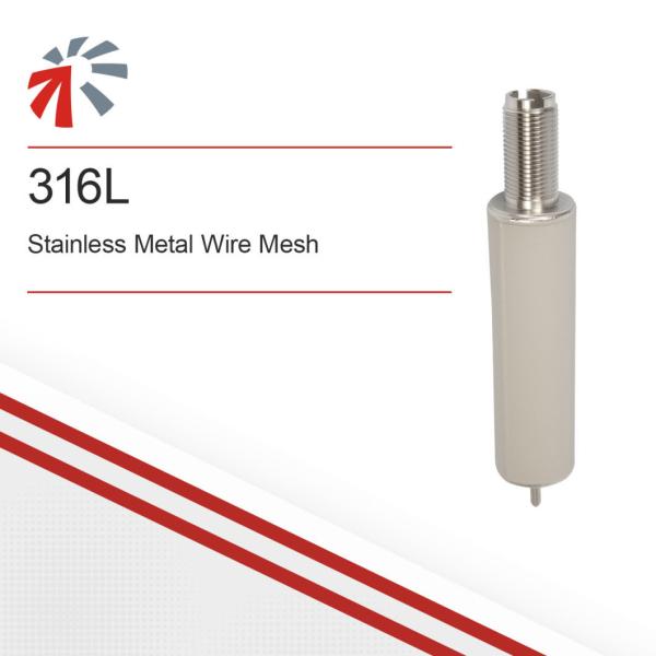 316L Stainless Steel Sintered Metal Wire Mesh Filter Element Customized Filter Connector
