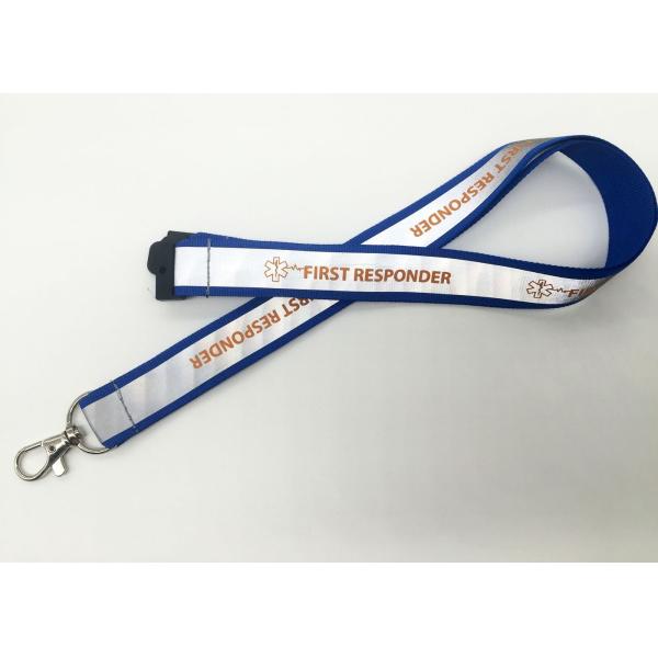Safety Name Tag Lanyards , Cell Phone Lanyard With Metal Hook YDPC-012