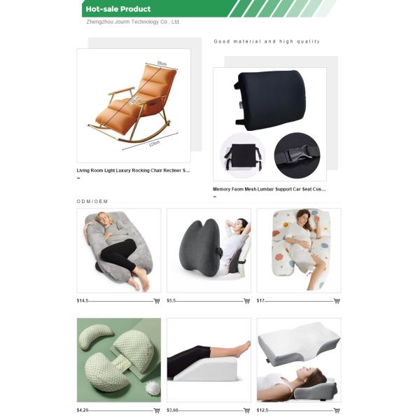 JOURM Anti-snoring Foam Sleep Pillow with Memory Foam Filling Woven Travel Neck Pillow