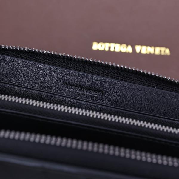 Fermeture éclair en cuir de portefeuille de la BV Mini Designer Purses Bottega Veneta Intrecciato autour