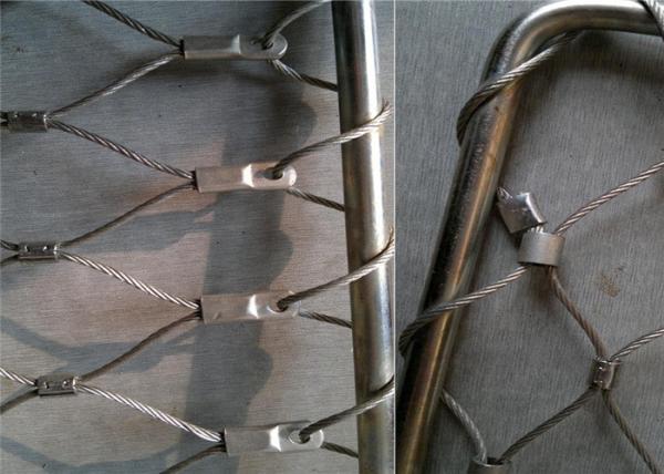 4mm 50mm Stainless Steel Cable Mesh Diamond Hole Safety