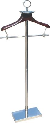 Suporte Multifunction do gancho de roupa de madeira com base de aço inoxidável