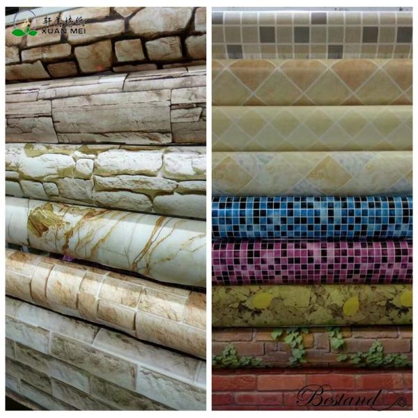 Modern Apartment Wallpaper Vintage Wood Grain Design with Self Adhesive Backing