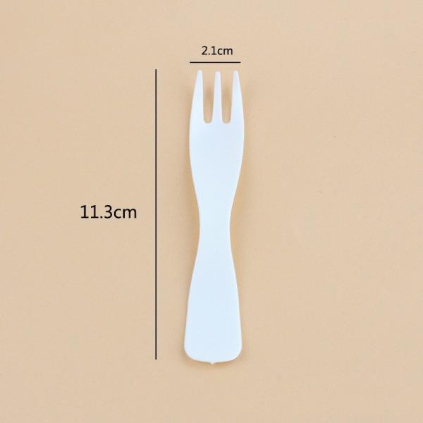 Straight Style Disposable Plastic Cake Fork for Fruit Dim Sum and Other Foods