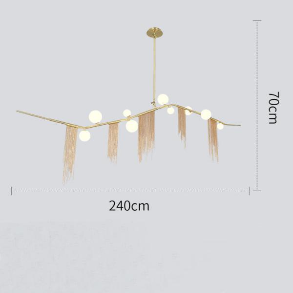 Multi Fitting Pendant Light Glass Ball for Shopping Mall