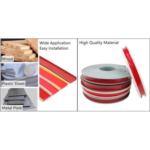 Furniture Soft TPE PVC U-Shaped Veneer Edge Banding Strip Edge Trimming Tape for Table Desk Cabinet